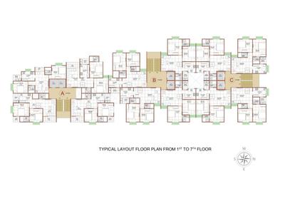 Image of 1080 Sq.ft 2 BHK Apartment / Flat for sale in Eklingji Radhe Sagar, Sanand, Ahmedabad for Rs. 3700000