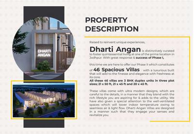 Image of 558 Sq.ft 2 BHK Apartment / Flat for sale in Dharti Angan Phase II, Meera Nagar, Jodhpur for Rs. 2451000
