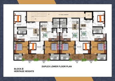 Image of 1011 Sq.ft 2 BHK Apartment / Flat for sale in THV Heritage Heights, Noida Extension, Greater Noida for Rs. 3811000