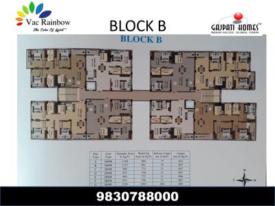 Image of 1268 Sq.ft 3 BHK Apartment / Flat for sale in Vac Rainbow, Mourigram, Howrah for Rs. 6200000