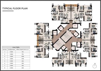 Image of 834 Sq.ft 2 BHK Apartment / Flat for sale in Inspira Aura, Borivali West, Mumbai for Rs. 24600000