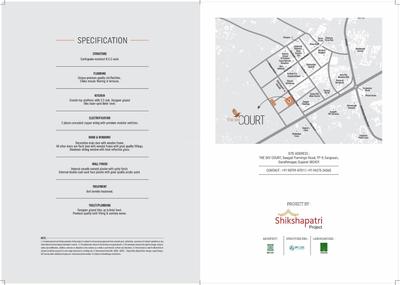 Image of 1395 Sq.ft 2 BHK Apartment / Flat for sale in Shikshapatri The Sky Court, Sargasan, Gandhinagar for Rs. 6700000