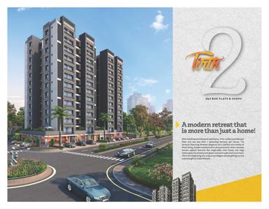 Image of 1170 Sq.ft 2 BHK Apartment / Flat for sale in Tirth 2, Narolgam, Ahmedabad for Rs. 3800000