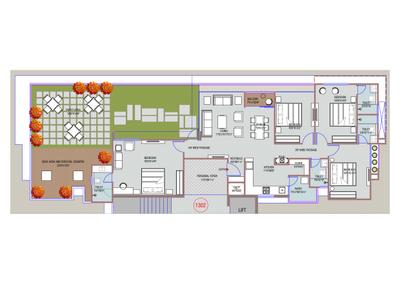 Image of 1440 Sq.ft 2 BHK Apartment / Flat for sale in Alpesh Shlok Elanza, Gota, Ahmedabad for Rs. 7600000