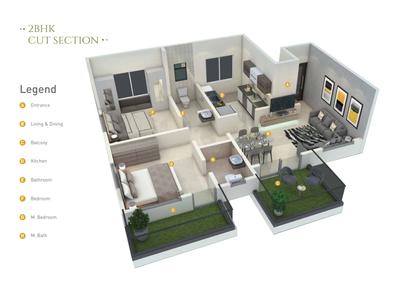 Image of 1120 Sq.ft 2 BHK Apartment / Flat for sale in N B Bhalchandra Blessings, Ravet, Pune for Rs. 8000000