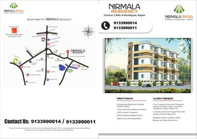 Image of 1170 Sq.ft 2 BHK Apartment / Flat for sale in Nirmala Residency, Nagole, Hyderabad for Rs. 6500000