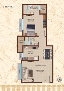 Image of 720 Sq.ft 1 BHK Apartment / Flat for sale in Heritage Janki Heritage, Chembur, Mumbai for Rs. 14000000