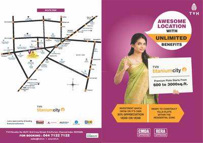 Image of 2600 Sq.ft Residential Plot / Land for sale in TVH Titanium City, Mannivakkam, Chennai for Rs. 15900000