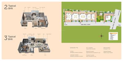 Image of 1000 Sq.ft 2 BHK Apartment / Flat for sale in Yashada Sterling Blooms, Rahatani, Pune for Rs. 8600000