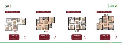 Image of 930 Sq.ft 2 BHK Apartment / Flat for sale in Isha Uni5, Nedumgundram, Chennai for Rs. 6720000