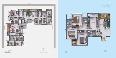 Image of 2182 Sq.ft 4 BHK Apartment / Flat for sale in Fortune Sapphire, Gangapur, Nashik for Rs. 16800000