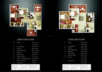 Image of 1600 Sq.ft 3 BHK Apartment / Flat for sale in Nahar F Residences, Balewadi, Pune for Rs. 19000000