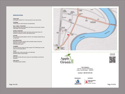 Image of 2475 Sq.ft 3 BHK Apartment / Flat for sale in Abhishek Apple Green 2, Koba, Gandhinagar for Rs. 10725000