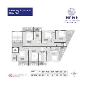 Image of 1050 Sq.ft 2 BHK Apartment / Flat for sale in Siddh Amara Phase II, Bavdhan, Pune for Rs. 8700000