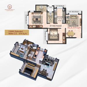 Image of 620 Sq.ft 1.5 BHK Apartment / Flat for sale in Shree Jyotsna Heritage Redevelopment Of The Dahisar R K Nayak Niwasi CHS LTD, Tokare, Virar for Rs. 13200000