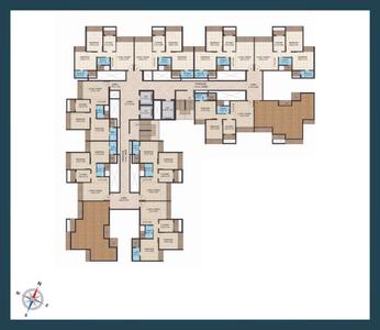 Image of 1000 Sq.ft 2 BHK Apartment / Flat for sale in Bhagwati Elysia, Pushpak Nagar, Navi Mumbai for Rs. 8000000