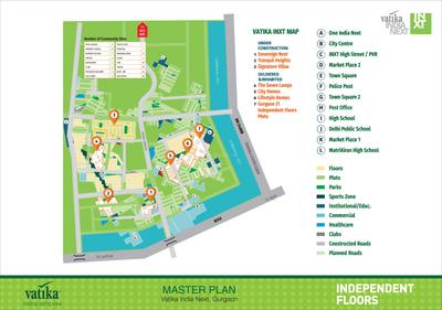 Image of 2160 Sq.ft 3 BHK Builder Floor for sale in Vatika Independent Floors, Sector 83, Gurgaon for Rs. 22500000