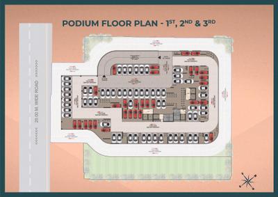 Image of 1409 Sq.ft 2 BHK Apartment / Flat for sale in Moraj Silent Valley, Nerul, Navi Mumbai for Rs. 24100000