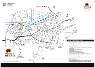 Image of 560 Sq.ft 2 BHK Apartment / Flat for sale in Signature Global Orchard Avenue 3, Sector 93, Gurgaon for Rs. 6000000