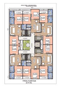 Image of 960 Sq.ft 2 BHK Apartment / Flat for sale in H And S Shivalik Tower, Sector 73, Noida for Rs. 3400000