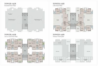 Image of 1150 Sq.ft 3 BHK Apartment / Flat for sale in Mahalaxmee Raadhe Shyaam Harmony, Gotri, Vadodara for Rs. 4600000