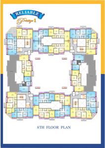 Image of 690 Sq.ft 1 BHK Apartment / Flat for sale in Reliable Prestige 2, Nalasopara East, Nala Sopara for Rs. 3500000