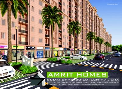 Image of 467 Sq.ft 1 BHK Apartment / Flat for sale in Sudarshan Amrit Homes, Sector 88, Faridabad for Rs. 3000000