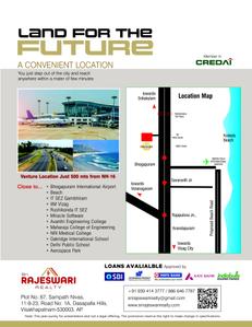 Image of 1800 Sq.ft Residential Plot / Land for sale in Sri Rajeswari Dwaraka, Bhogapuram, Visakhapatnam for Rs. 3600000