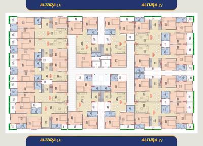 Image of 1253 Sq.ft 3 BHK Apartment / Flat for sale in MRG Altura IV, Mansarovar Extension, Jaipur for Rs. 7400000