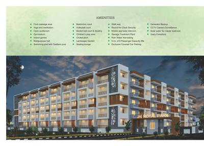 Image of 1040 Sq.ft 2 BHK Apartment / Flat for sale in Jai Royal Park, K R Puram, Bengaluru for Rs. 9568000