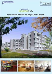 Image of 1062 Sq.ft 3 BHK Apartment / Flat for sale in Provident Cosmo City, Pudupakkam, Chennai for Rs. 4500000