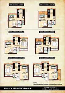 Image of 530 Sq.ft 1 BHK Apartment / Flat for sale in Advance Legacy, Dombivli East, Thane for Rs. 3500000