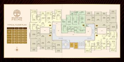 Image of 1500 Sq.ft 3 BHK Apartment / Flat for sale in Palaash Oak Prime, Baner, Pune for Rs. 14500000