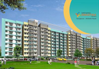 Image of 1437 Sq.ft 3 BHK Apartment / Flat for sale in Sowparnika Swastika Phase 2, Bidaraguppe, Bengaluru for Rs. 7700000