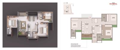 Image of 1485 Sq.ft 3 BHK Apartment / Flat for sale in Swastik Riviera, Vaishno Devi Circle, Ahmedabad for Rs. 7200000