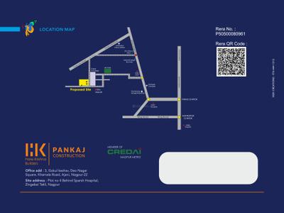 Image of 1350 Sq.ft 3 BHK Apartment / Flat for sale in Gokul Enclave, Zingabai Takli, Nagpur for Rs. 4750000