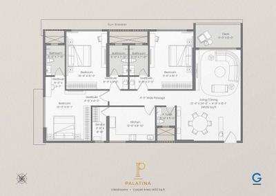 Image of 850 Sq.ft 2.5 BHK Apartment / Flat for sale in Tanishq Palatina, Ghatkopar East, Mumbai for Rs. 31500000