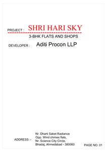Shri Hari Sky Brochure 1