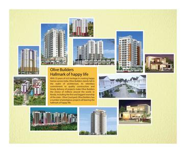 Image of 1380 Sq.ft 2 BHK Apartment / Flat for sale in Olive Builders Cressida, Kazhakkoottam, Thiruvananthapuram for Rs. 9200000