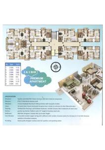 Image of 1066 Sq.ft 2 BHK Apartment / Flat for sale in Abhinav Sky, Vidhan Sabha Road, Raipur for Rs. 3731000