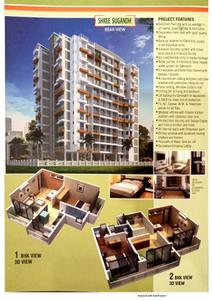 Image of 1185 Sq.ft 2 BHK Apartment / Flat for sale in Shree Sugandh , Virar West, Virar for Rs. 6800000