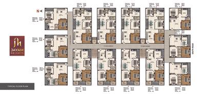Image of 1470 Sq.ft 3 BHK Apartment / Flat for sale in Jayam Heights, Kurmannapalem, Visakhapatnam for Rs. 5590000