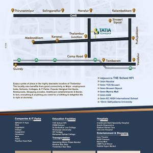 Image of 1200 Sq.ft Residential Plot / Land for sale in Tatia Township, Thazhambur, Chennai for Rs. 6100000