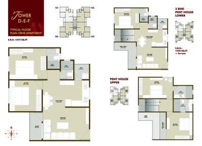 Image of 2650 Sq.ft 4 BHK Penthouse for sale in Earth Allyssum, Bhayli, Vadodara for Rs. 6700000