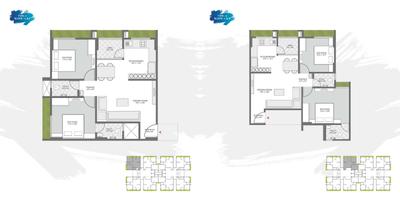 Image of 1215 Sq.ft 2 BHK Apartment / Flat for sale in Kavish Karnavati Riviera, New Maninagar, Ahmedabad for Rs. 4000000