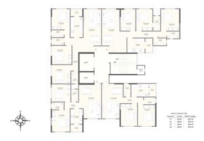 Image of 684 Sq.ft 2 BHK Apartment / Flat for sale in Rathod Ratan Address, Prabhadevi, Mumbai for Rs. 35500000