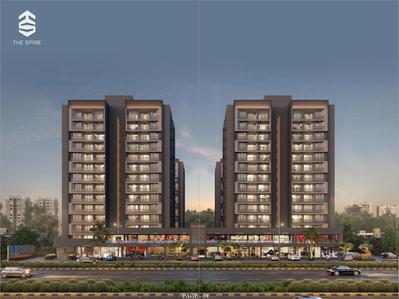 Image of 1800 Sq.ft 3 BHK Apartment / Flat for sale in HCS The Spire, Sola, Ahmedabad for Rs. 9800000