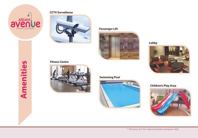 Image of 1000 Sq.ft 2 BHK Apartment / Flat for sale in Asian Avenue, Panampilly Nagar, Kochi for Rs. 10300000