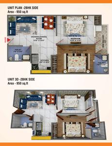 Image of 620 Sq.ft 1 BHK Apartment / Flat for sale in Escon Galaxy Apartment 2, Noida Extension, Greater Noida for Rs. 3500000