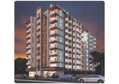 Image of 862 Sq.ft 2 BHK Apartment / Flat for sale in Nand Yashoda Highrrise, Chandrakiran Nagar, Nagpur for Rs. 2900000